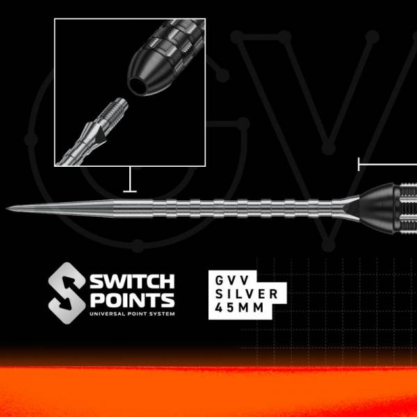 Steel Dartset Gian van Veen TS-PRO 90% Switch Point